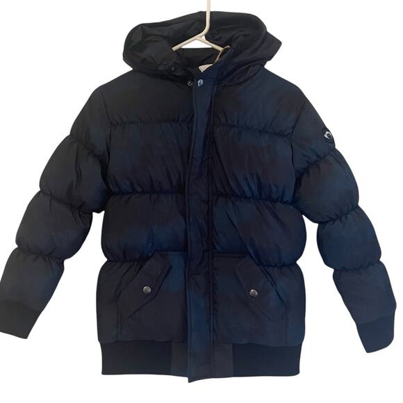 Appaman‎ Teal Cloud Black Down Puffer Jacket NWT Size 12 - Picture 1 of 11